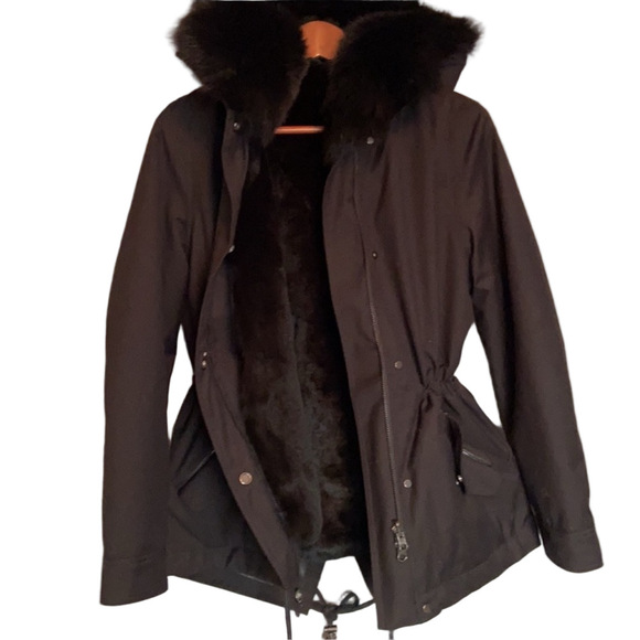 🎉HOST PICK🎉 NEW Intuition Paris Renard Fox Fur Parka | FR34 = US2 - Picture 7 of 16